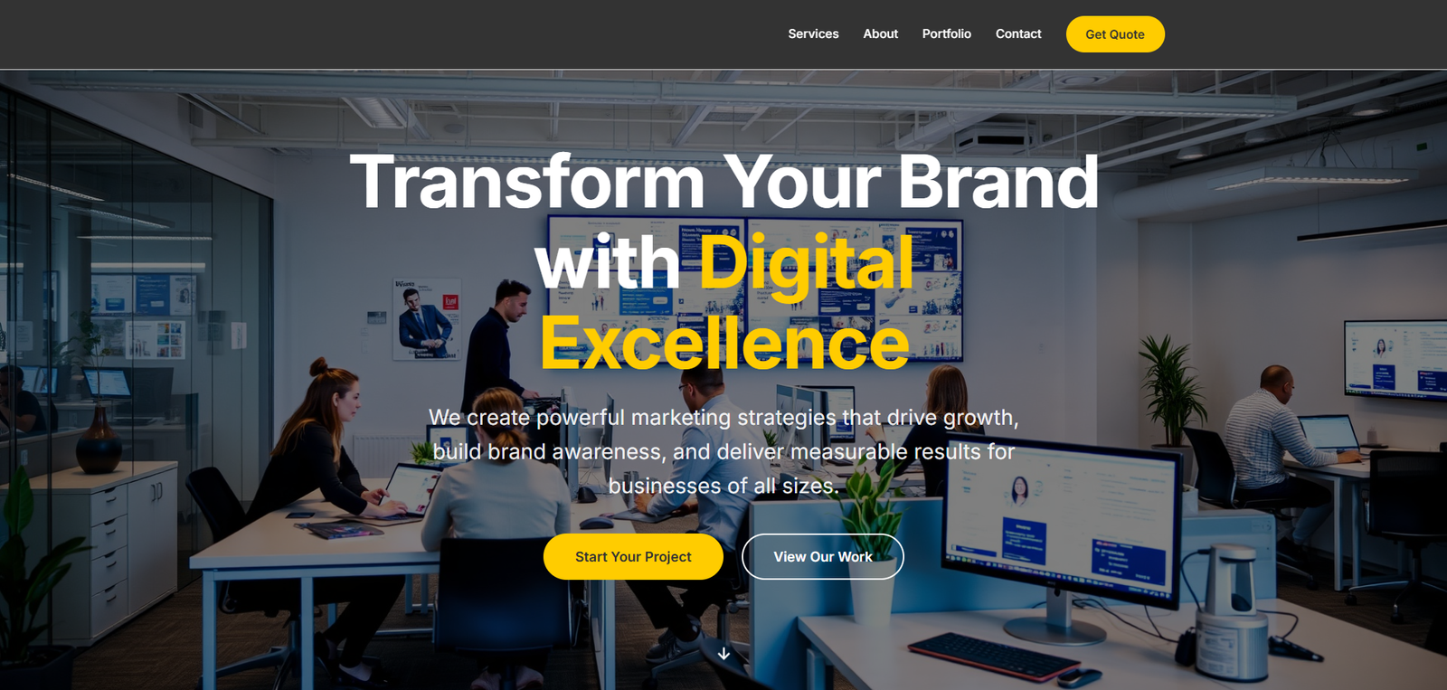 Digital Marketing Agency Website Design